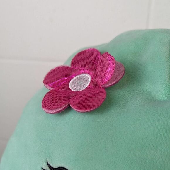 Squishmallow Olina the Octopus Teal with Pink Flower 11" - Picture 6 of 6